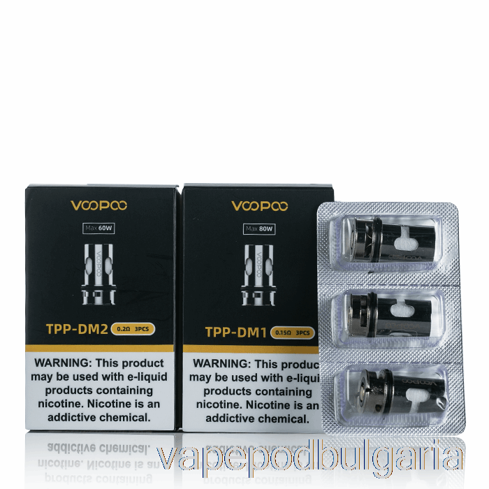 Vape 10000 Дръпки Voopoo Tpp Replacement Coils 0.3ohm Tpp-dm4 Mesh Coils